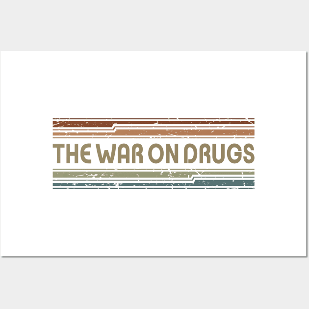 The War On Drugs Retro Lines Wall Art by casetifymask